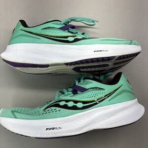 Saucony Women's Ride 15 Running Shoe Cool Mint Acid Size 11 S10729-26